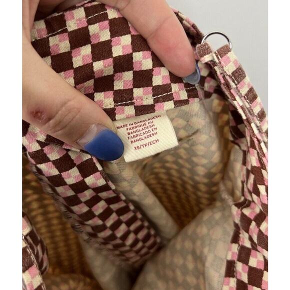 Levi’s Danny Mini Dress Checkered Geometric Pattern Size XS Cotton Retro 90’s Wm - Picture 5 of 11